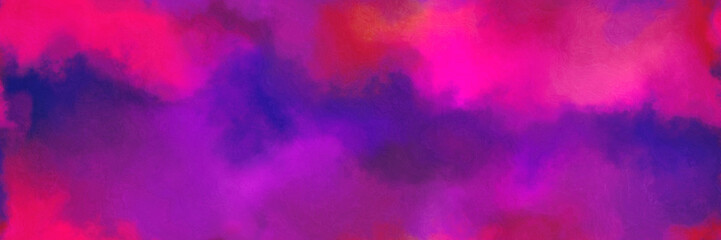 repeating abstract watercolor background with watercolor paint with dark magenta, deep pink and indigo colors. can be used as web banner or background