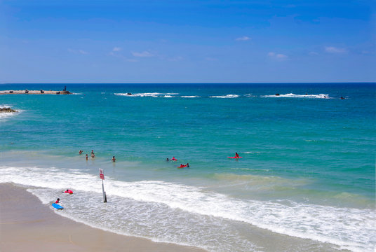 View of the Mediterranean Sea. Israel. Tel Aviv.