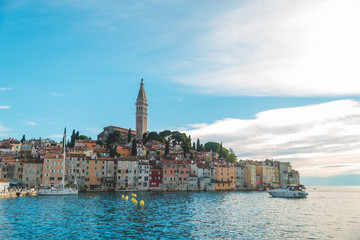 Fototapeta premium Rovinj city in Croatia at day light