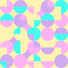 Geometric seamless pattern. Neon colours