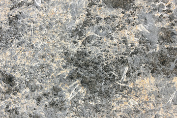 Old stone wall. Large grunge textures and backgrounds. Top view. Copy space.