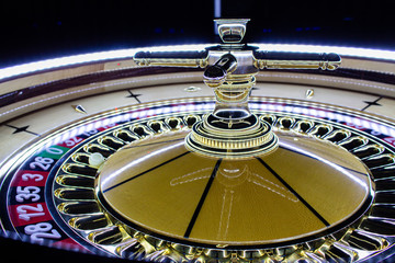 handmade wooden roulette wheel