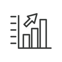 statistics bars line style icon