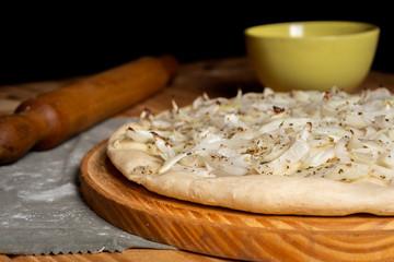fresh baked pizza