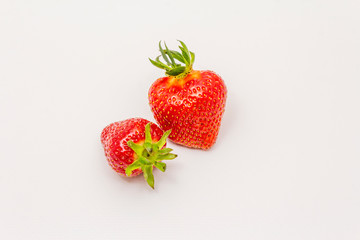 Sweet fresh strawberry isolated on white background