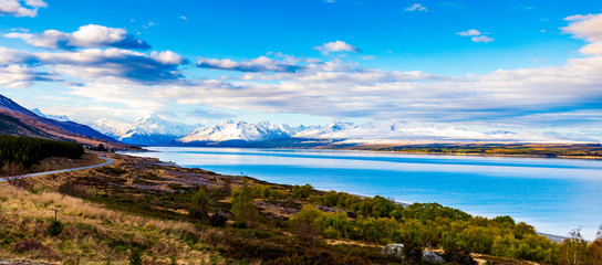 A Vibrant Afternoon Over Lake Pukaki