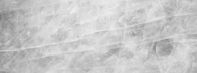 Foto auf Glas Gray white abstract quartz marble marbled texture background banner © Corri Seizinger