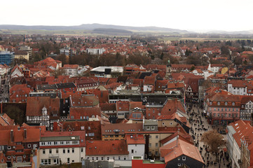 Fototapeta premium panorama of Göttingen, university town in West Germany