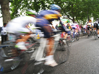 Fototapeta The Tour of Britain is a multi-stage cycling race, conducted on British roads, in which participants race across Great Britain to complete the race in the fastest time. obraz