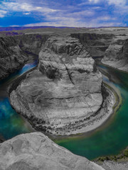 Colorful horseshoe bend