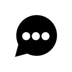 Fototapeta premium speech bubble silhouette style icon