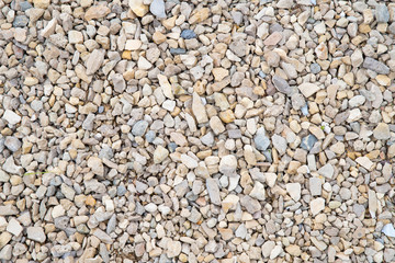 background made of a closeup of a pile of crushed stone