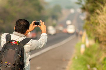 Man by the road, hobby