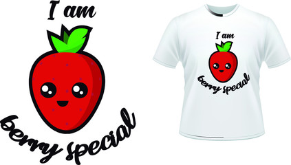 I am berry special t-shirt strawberry