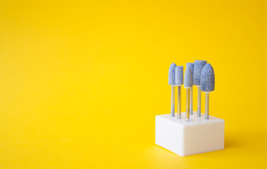Cutters for hardware manicure and pedicure. Accessories and manicure nail tool. Milling cutter for...