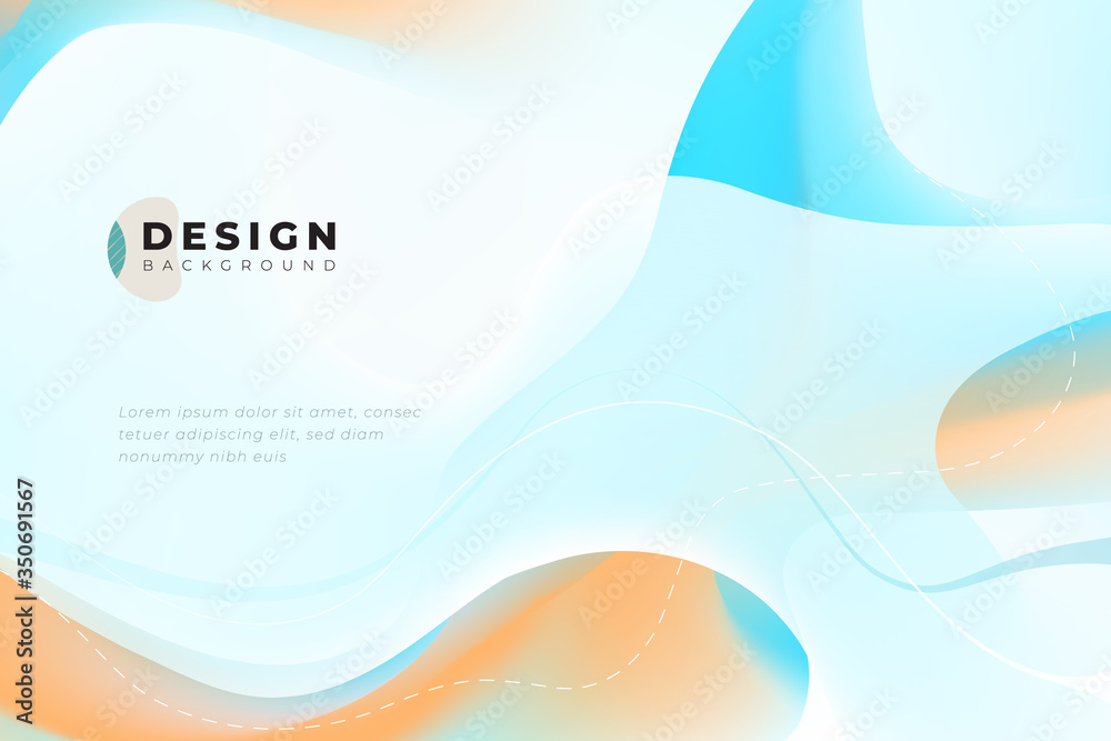 Canvas Prints colorful geometric background design. fluid shapes composition with trendy gradients. eps10 vector.