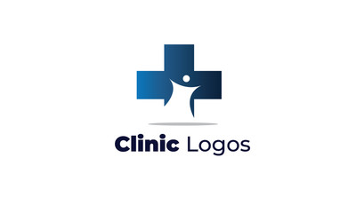 Obraz premium clinic logos can also for clinic logos, medical logo, eye specialist clinic, health care, dental clinic, beauty clinic, drugstore, pharmacy, Nutritionists, Nurses, midwife designed with a modern