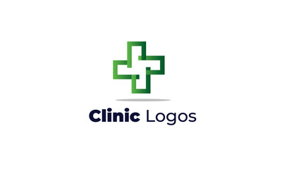 Obraz premium clinic logos can also for clinic logos, medical logo, eye specialist clinic, health care, dental clinic, beauty clinic, drugstore, pharmacy, Nutritionists, Nurses, midwife designed with a modern