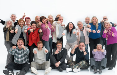 Group of senior people joyfulness concept