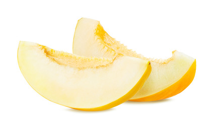 Melon isolated on white background with clipping path