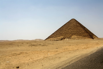 Fototapeta na wymiar Red pyramid of Dahchour - Egypt