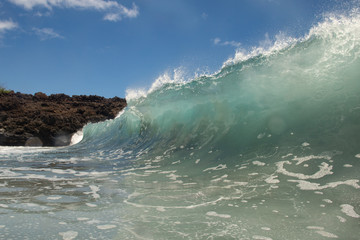 Wave action in Hawaii