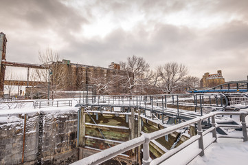 Old Montreal in winter