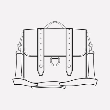 Safari Bag Icon Line Element. Vector Illustration Of Safari Bag Icon Line Isolated On Clean Background For Your Web Mobile App Logo Design.