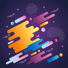 colorful geometric abstract background icon vector illustration design