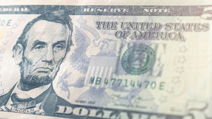 Global economic crisis of 2020 concept. Dollar bill close up. Symbol of economic and financial.