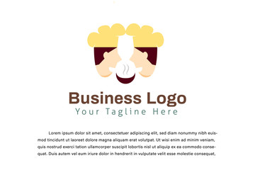 business cooking logo illustration template