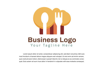 business cooking logo illustration template