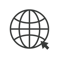 sphere browser with mouse arrow line style