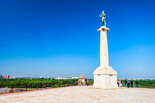 Pobednik or Victory monument in Belgrade