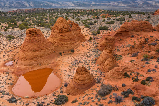 Strange Rock Formations in Wah Weap Arizona Desert