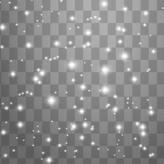 Snowflakes, snow background. Christmas snow for the new year.