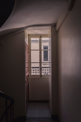 corridor in the building