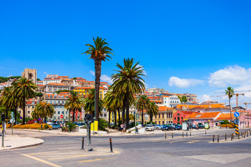 Obraz premium Lisbon city panoramic view, Portugal