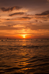 
Sunset on a paradise beach in Phuket
