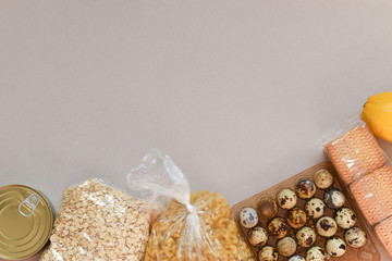 Fresh food for storage. Helping the needy during fasting