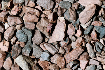 .Background of stones. Stones with sharp edges. Gray stones.
