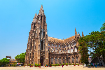 Fototapeta na wymiar St. Philomena Cathedral in Mysore