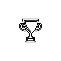 Winner's cup icon. Trophy symbol. Victory prize sign.
