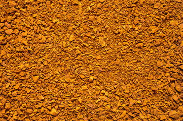 chaga mushroom. background of small broken pieces of birch  fungus chaga