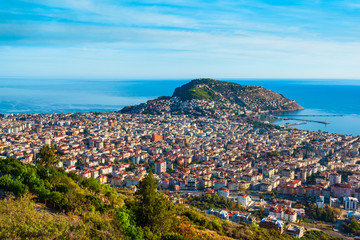 Obraz premium Alanya aerial panoramic view, Turkey