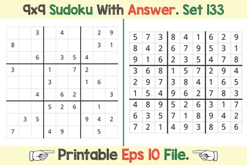 Advance Sudoku Puzzle Games Easy to Hard with Answer