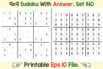 Advance Sudoku Puzzle Games Easy to Hard with Answer