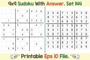 Advance Sudoku Puzzle Games Easy to Hard with Answer