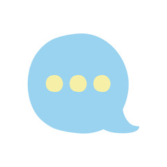 Fototapeta premium speech bubble icon, flat style