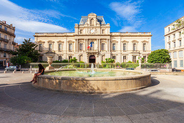 Obraz premium City hall building in Montpellier